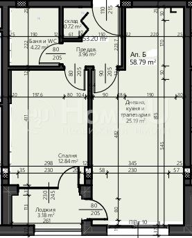 Two-room apartment in a NEW residential building in Burgas, Sarafovo district