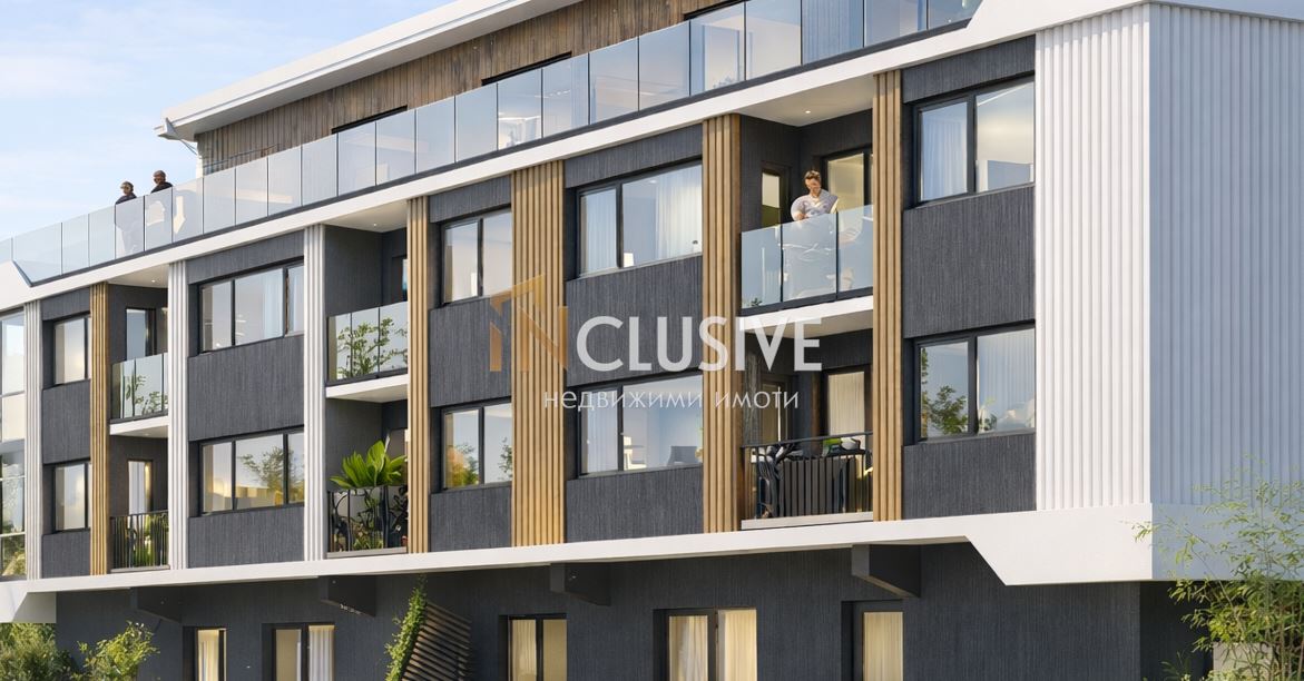 Three-room apartment with sea view in a boutique building with Act 14 in m-t Akchelar