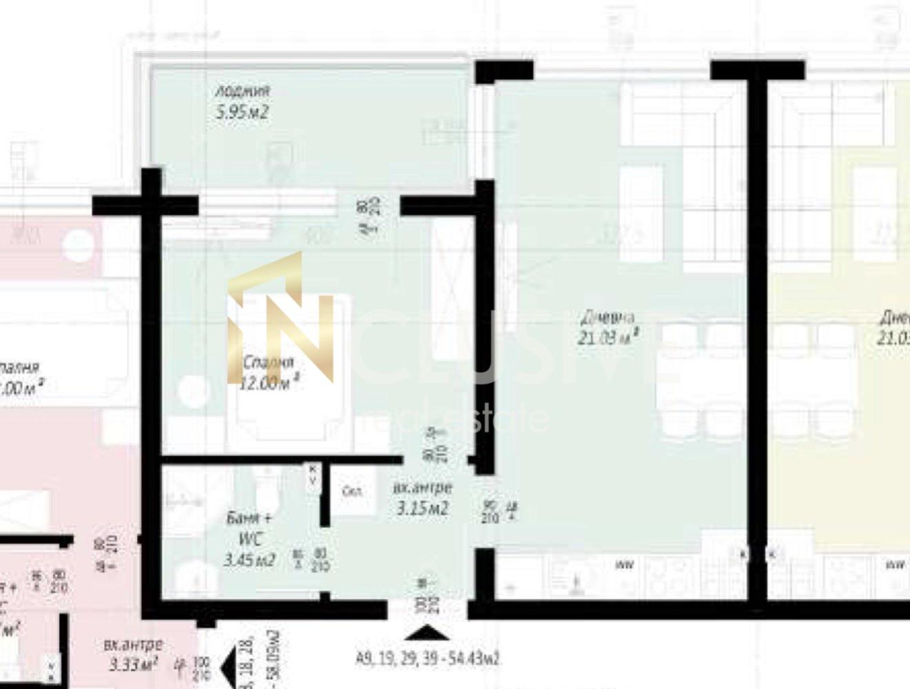 2-room, middle floor, Act 16 within one year