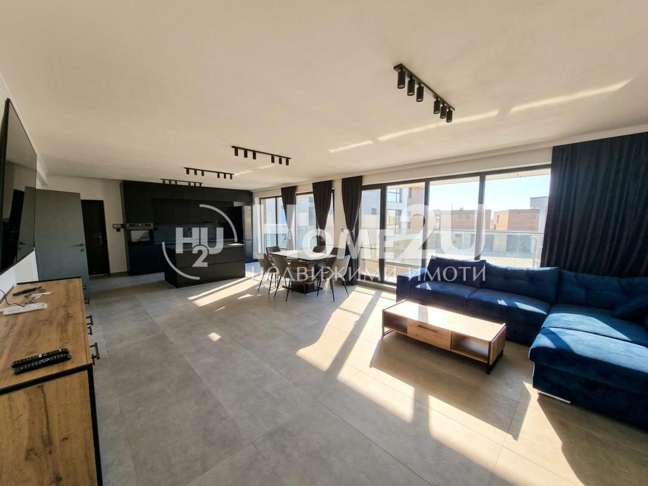 Spacious and luxurious three-bedroom apartment in a gated complex on the first sea line in Sarafovo