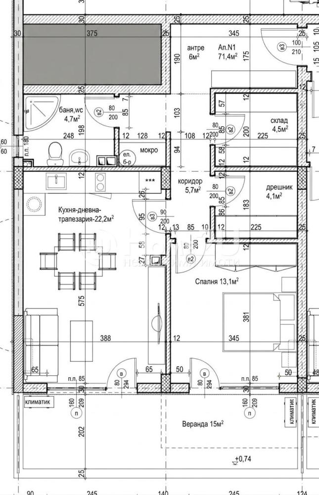 Two-bedroom apartment in Ravda, 5 min. from the beach! ACT 16!