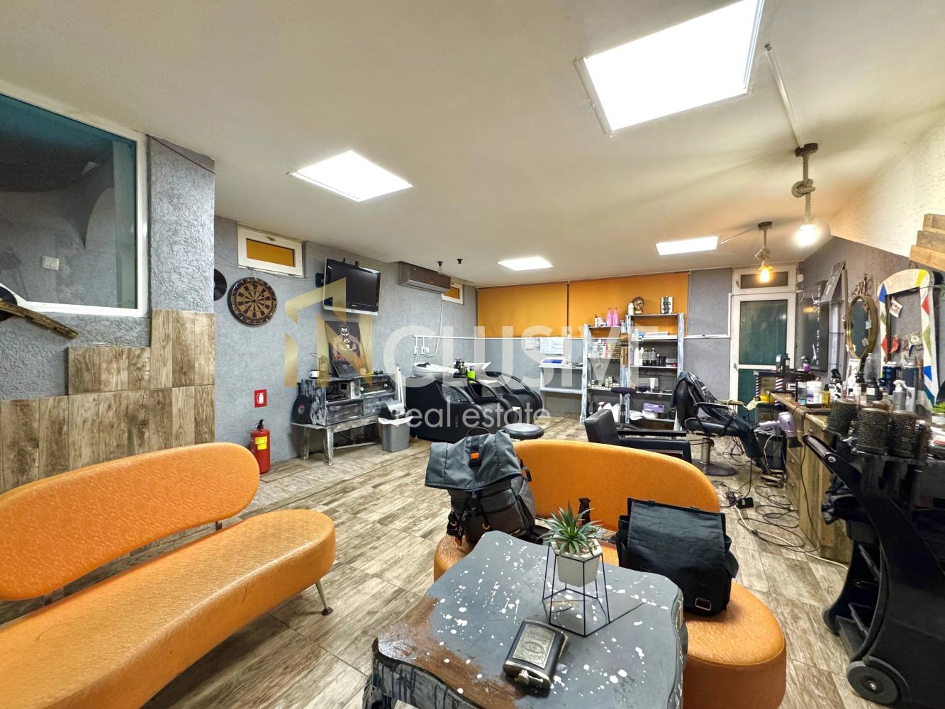 Fitness center with sauna, cafe-bar and hairdressing salon