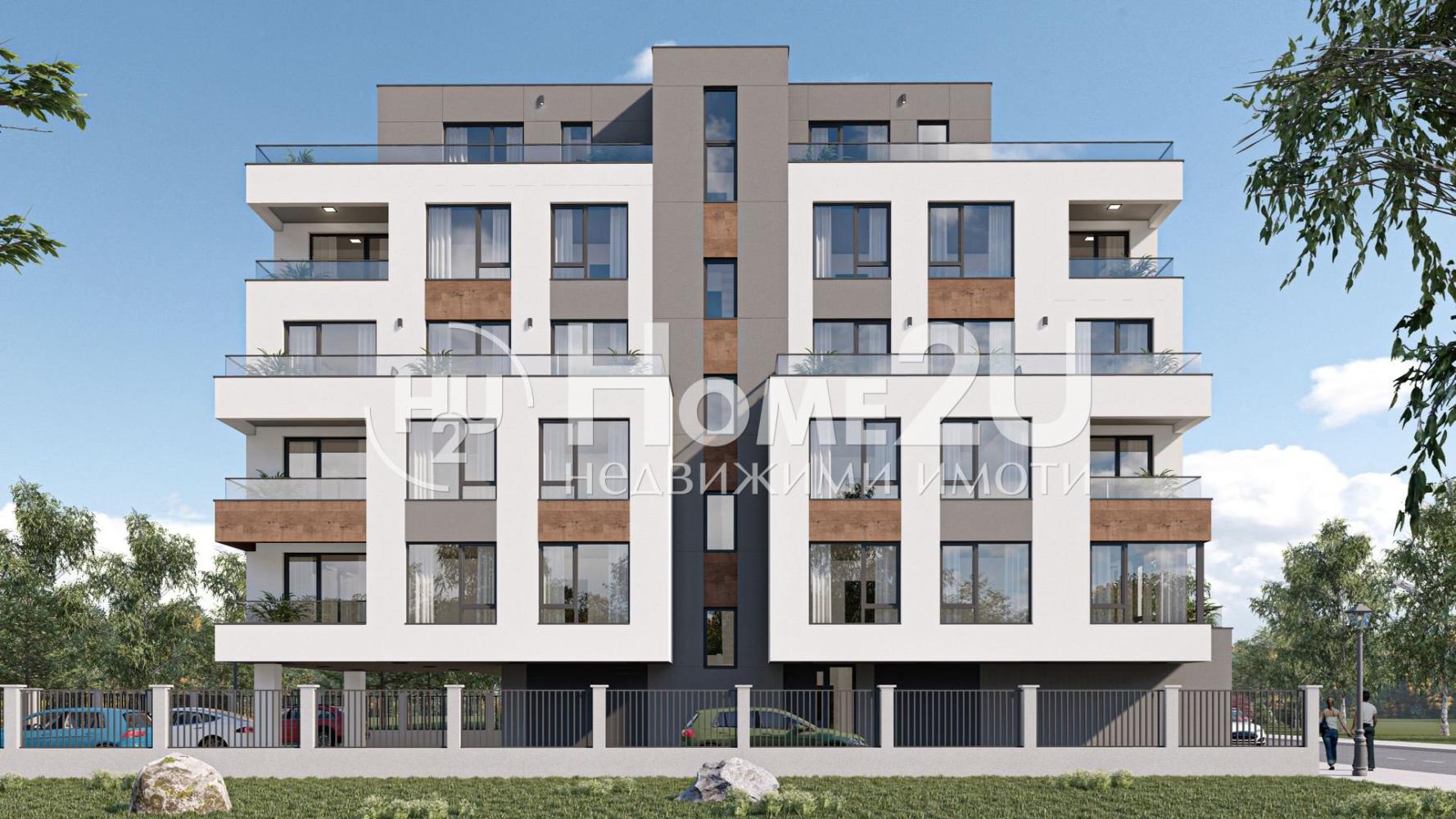 "NA ZELENO" - Two-room apartment in a building WITHOUT maintenance fee in Pomorie