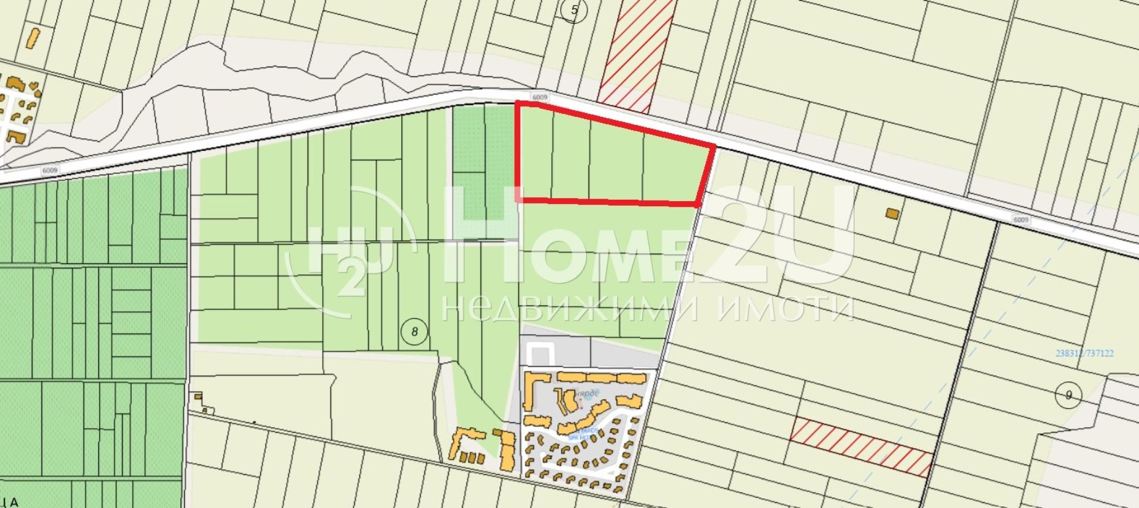 35,044 sq m plot on the main road
