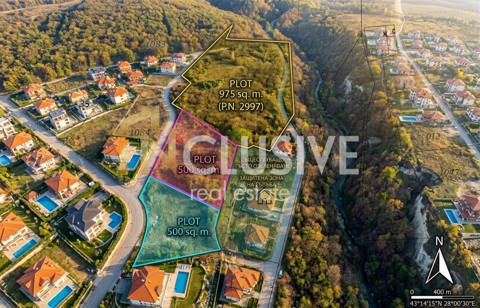 Plot, investment land, 975 sq.m. in the Manastirski Rid area