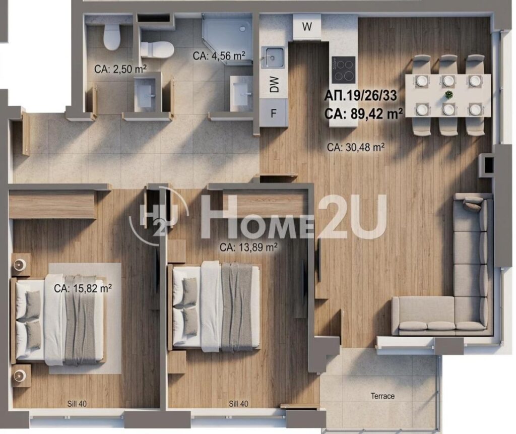 LAST three-bedroom in the building! After ACT 14! Mid floor, southeast! — 1